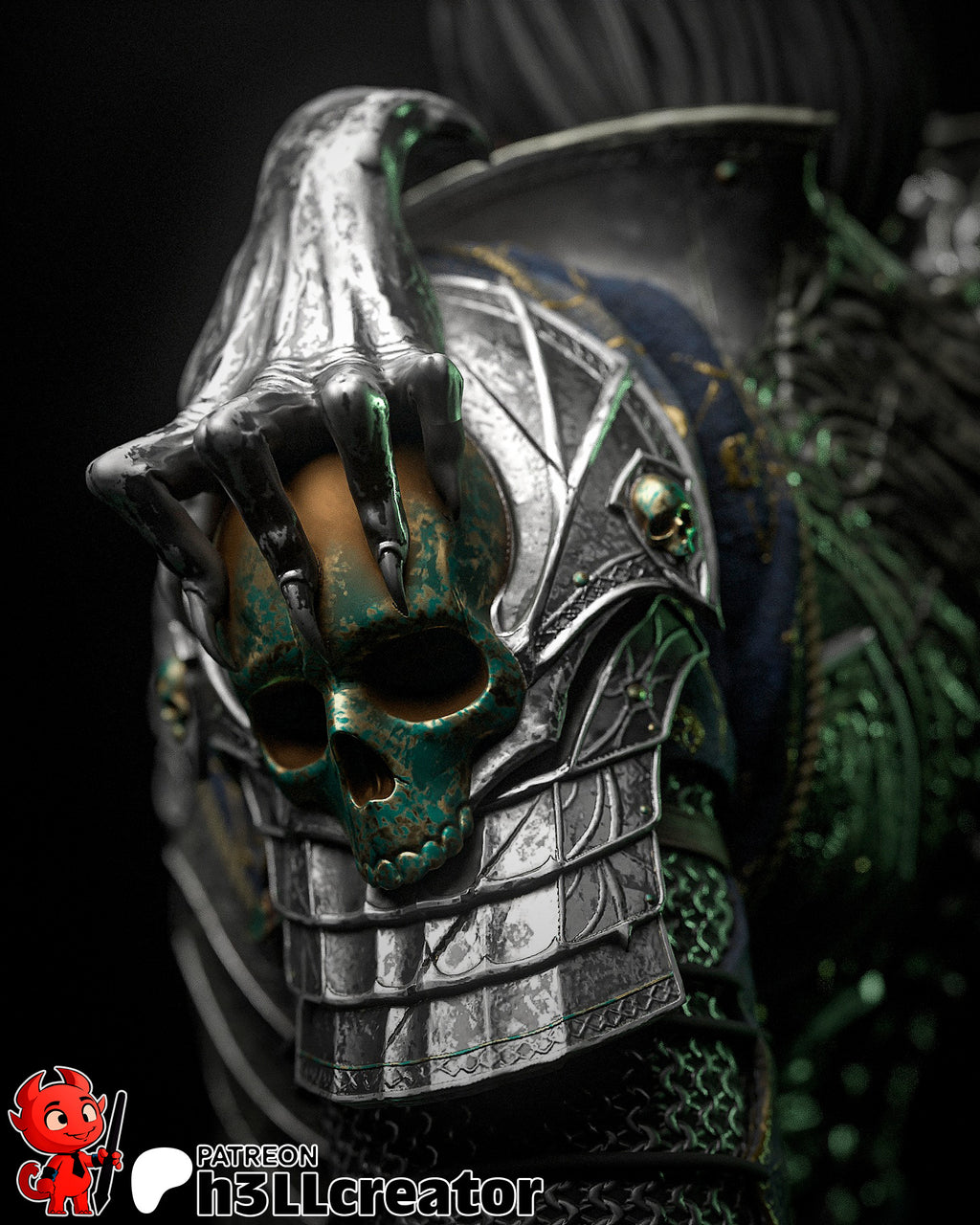 Ketheric Thorm (Baldur's Gate) resin figure by h3LLcreator — studio render 8