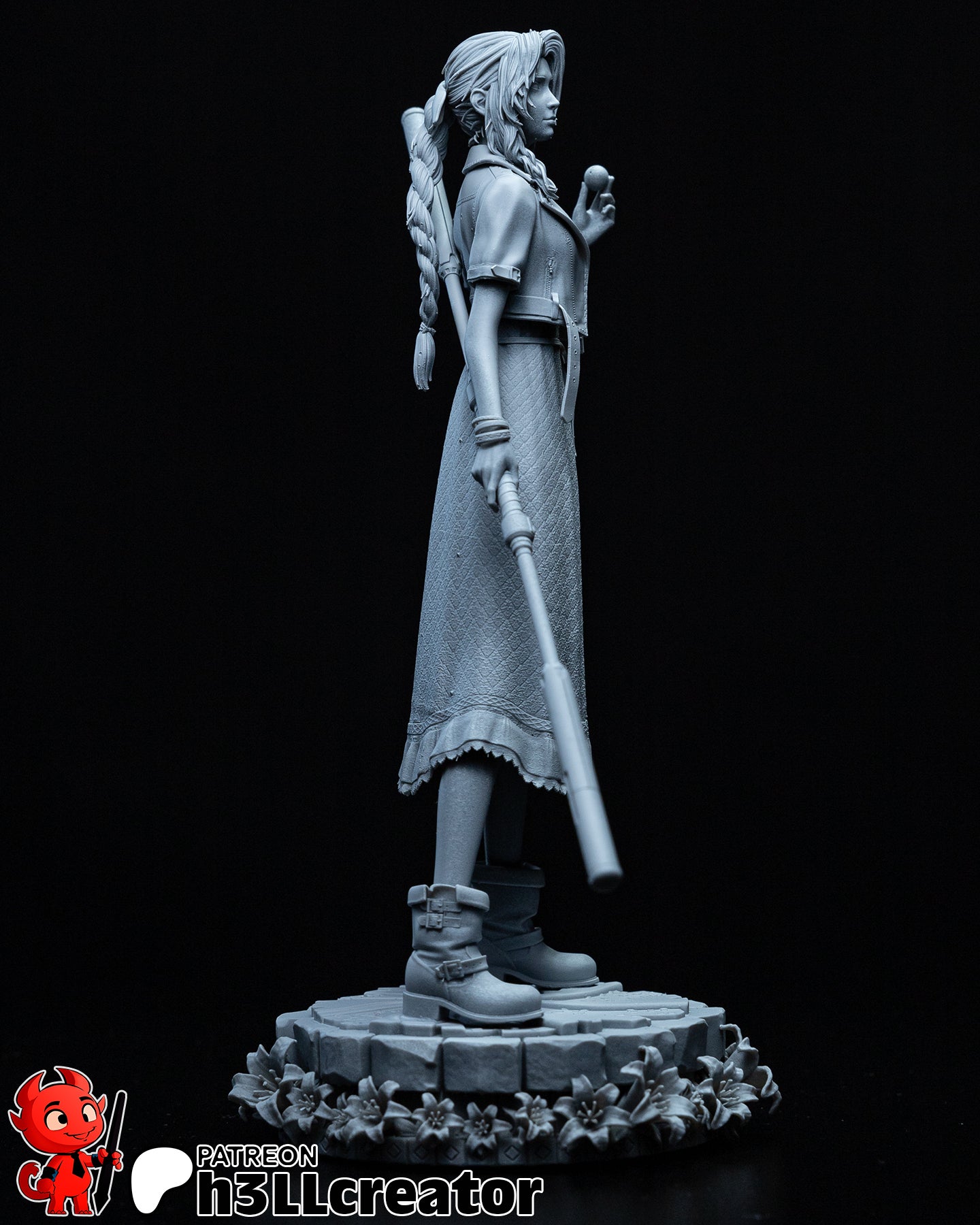 Aerith Gainsborough (Final Fantasy) resin figure by h3LLcreator — studio render 13