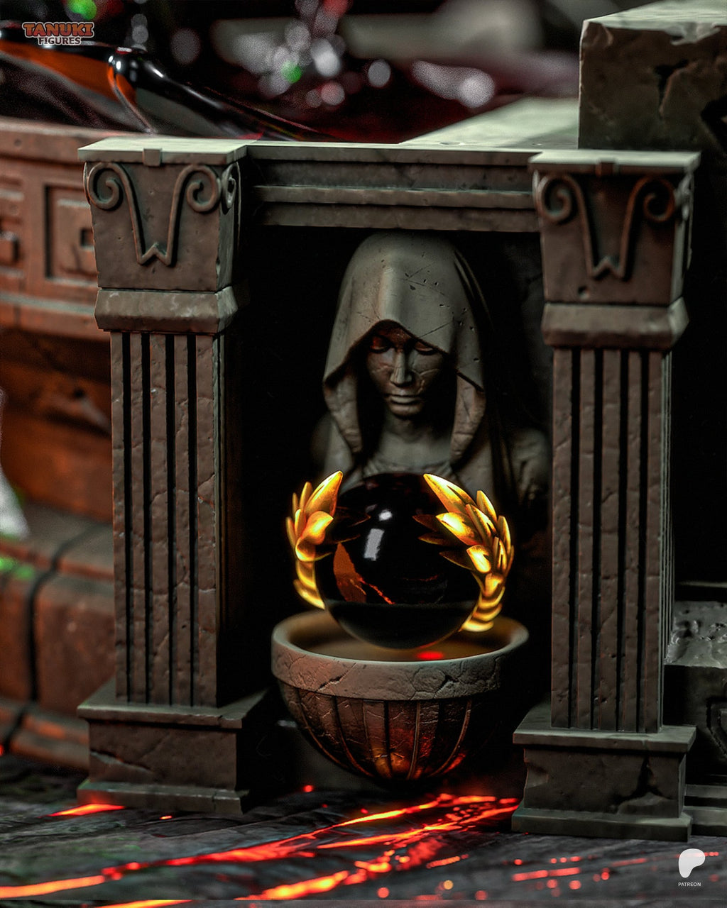 Zagreus (Hades) resin figure by Tanuki Figures — studio render 5