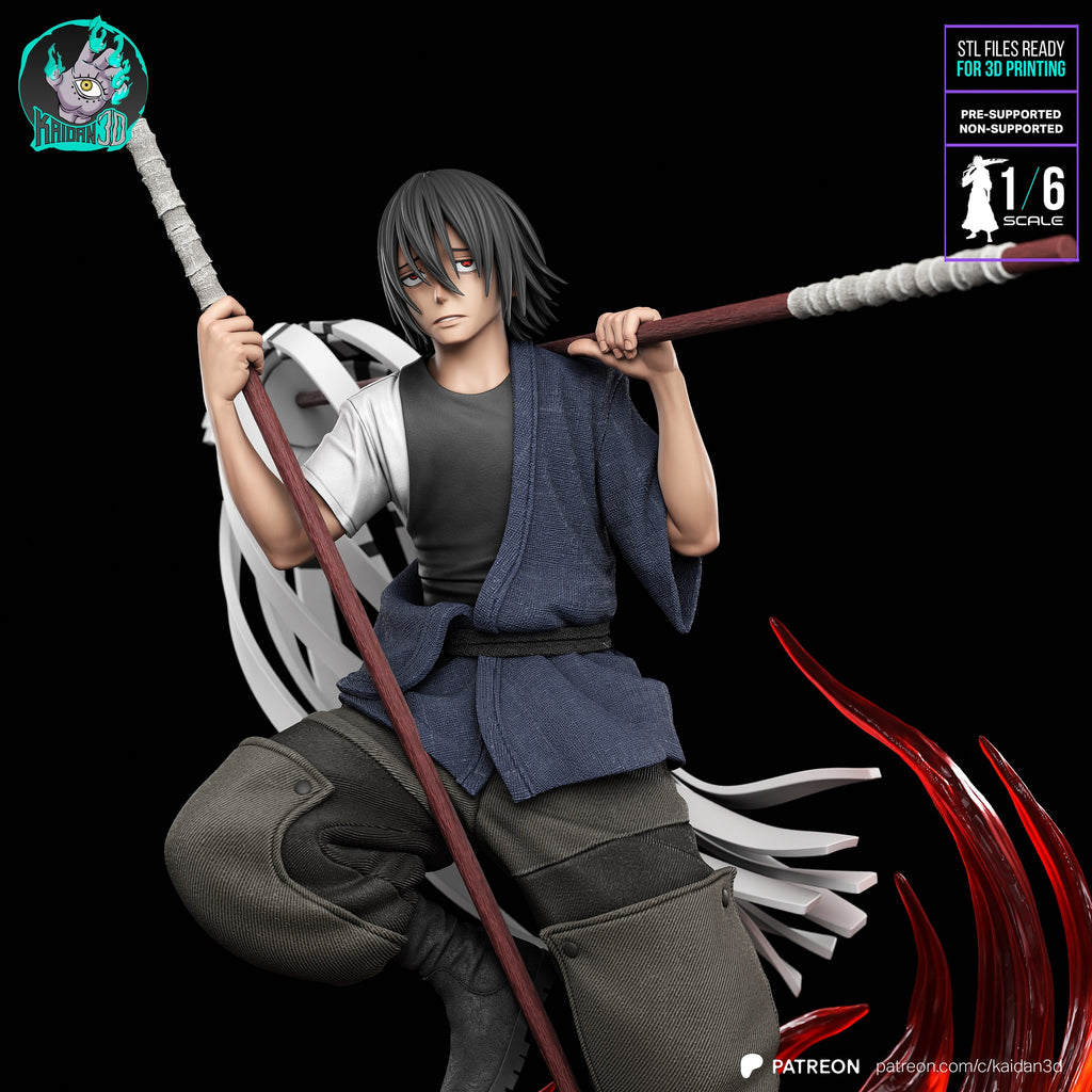 Benimaru Shinmon (Fire Force) resin figure by Kaidan 3D — studio render 6