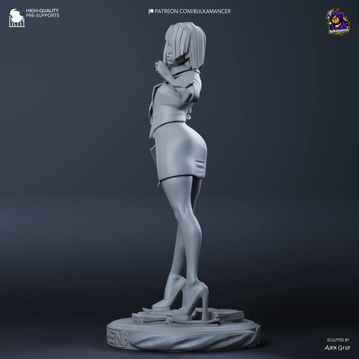 Agent Karen (Unbreadable) resin figure by Bulkamancer — studio render 13