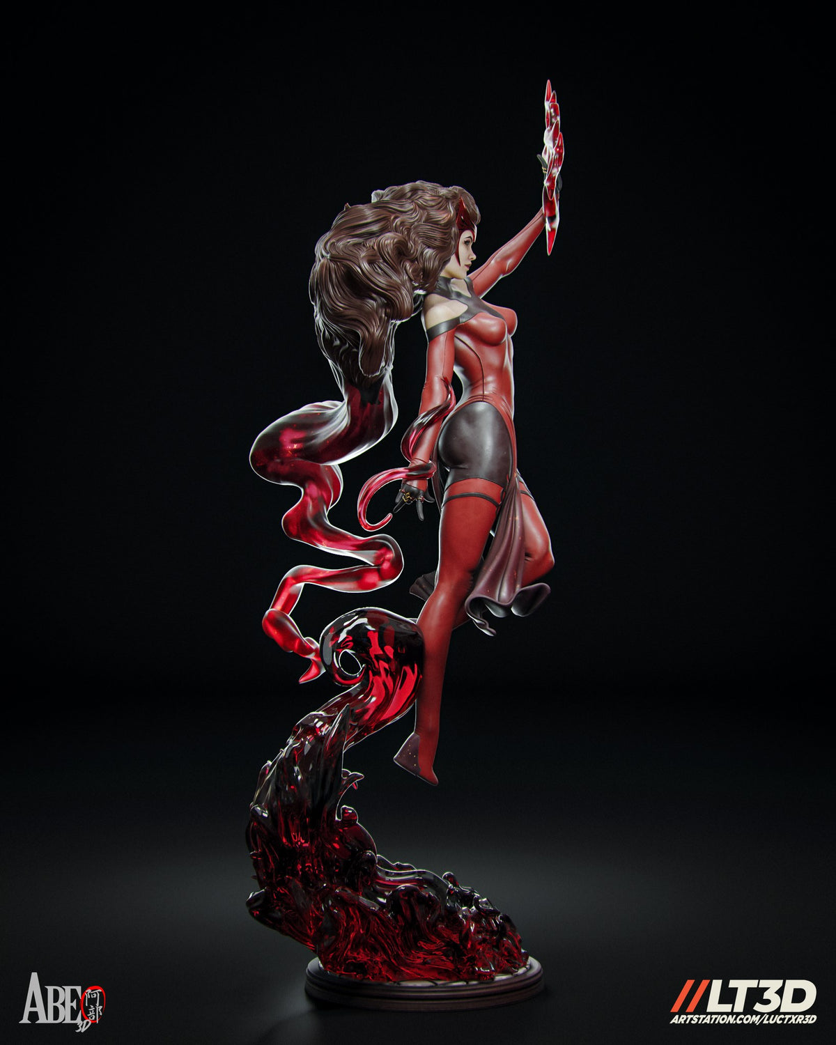 Scarlet Witch (Marvel) resin figure by Abe3D — studio render 2