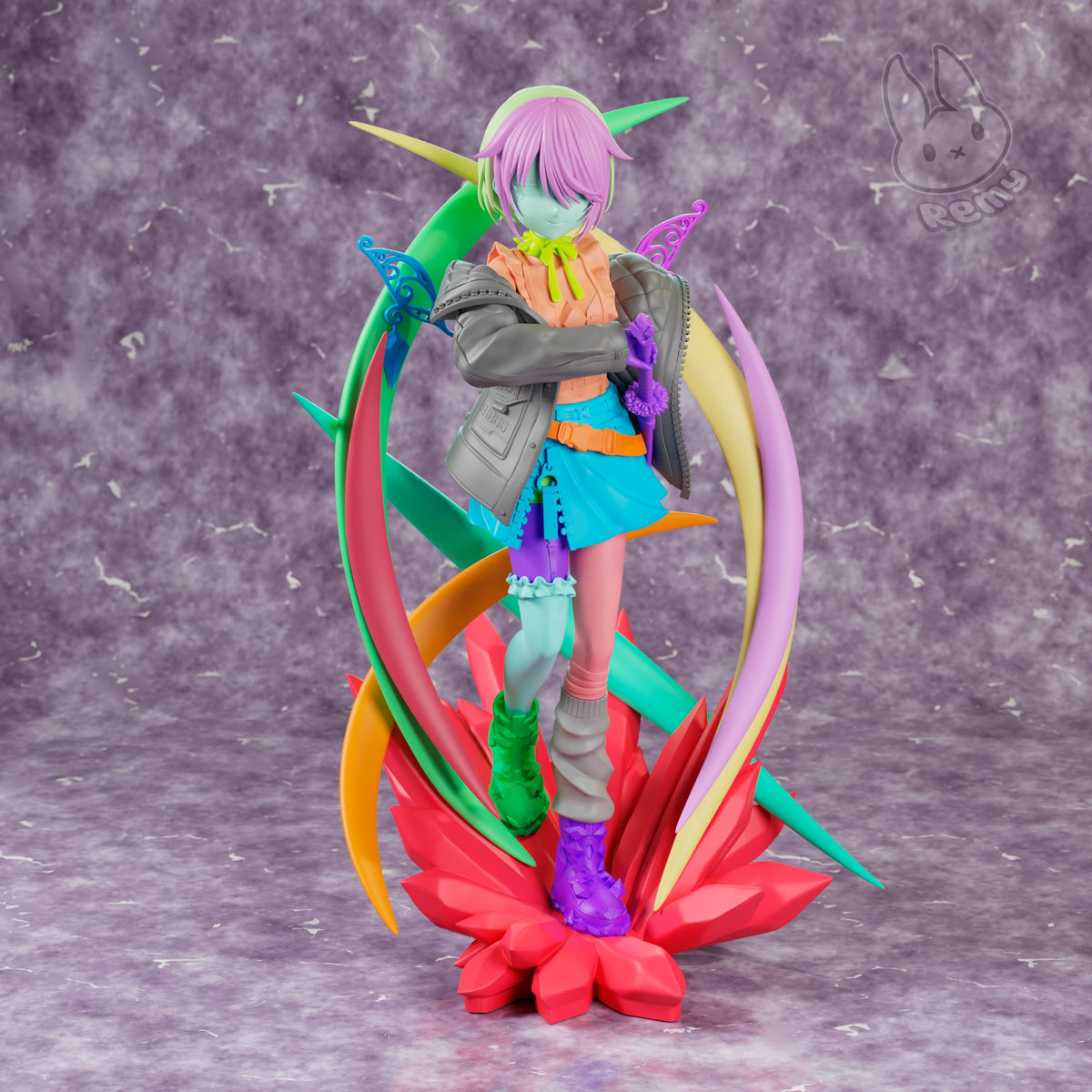 Koseki Bijou (Hololive) resin figure by RemyJF — studio render 3