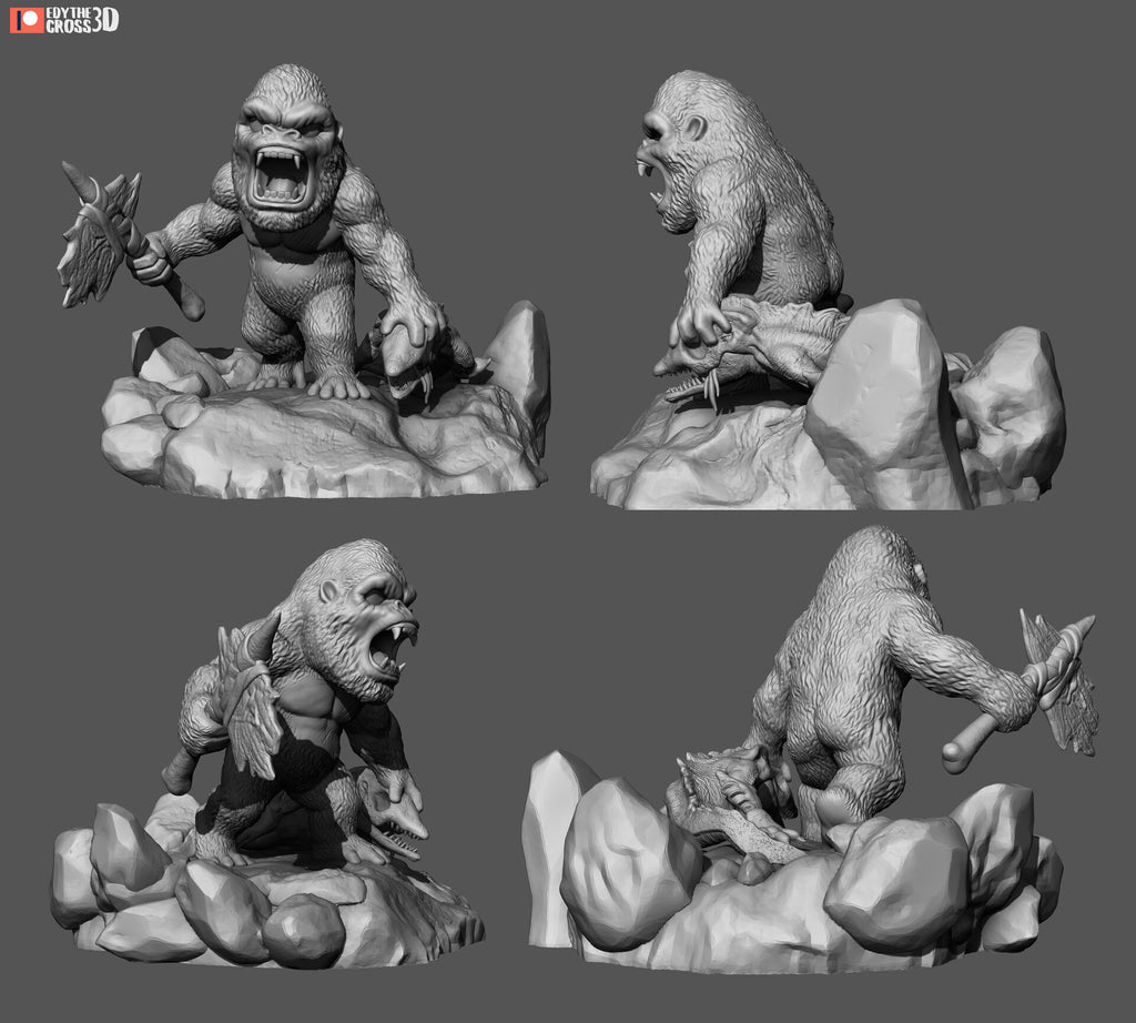 Kong and Godzilla — studio render 4