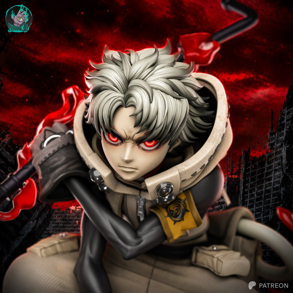 Rudo (Gachiakuta) resin figure by Kaidan 3D — studio render 4