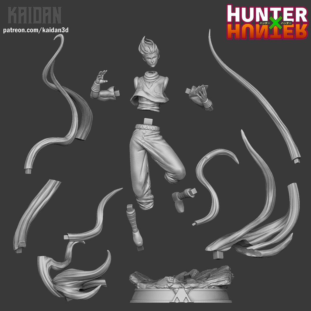 Hisoka Morow (Hunter x Hunter) resin figure by Kaidan 3D — studio render 4