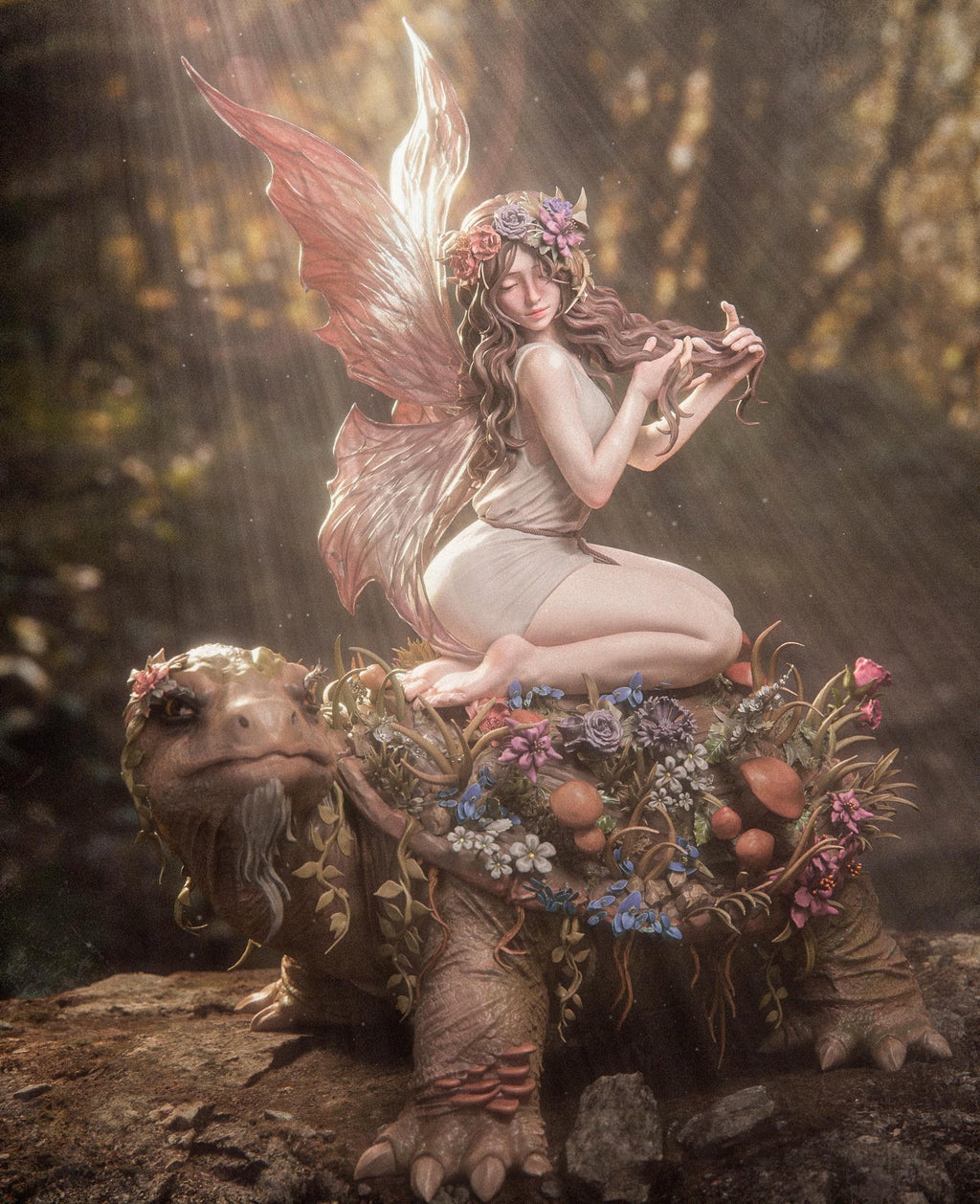 Fairy Blossom _Original Characters resin figure by CA 3D Studios — studio preview 2