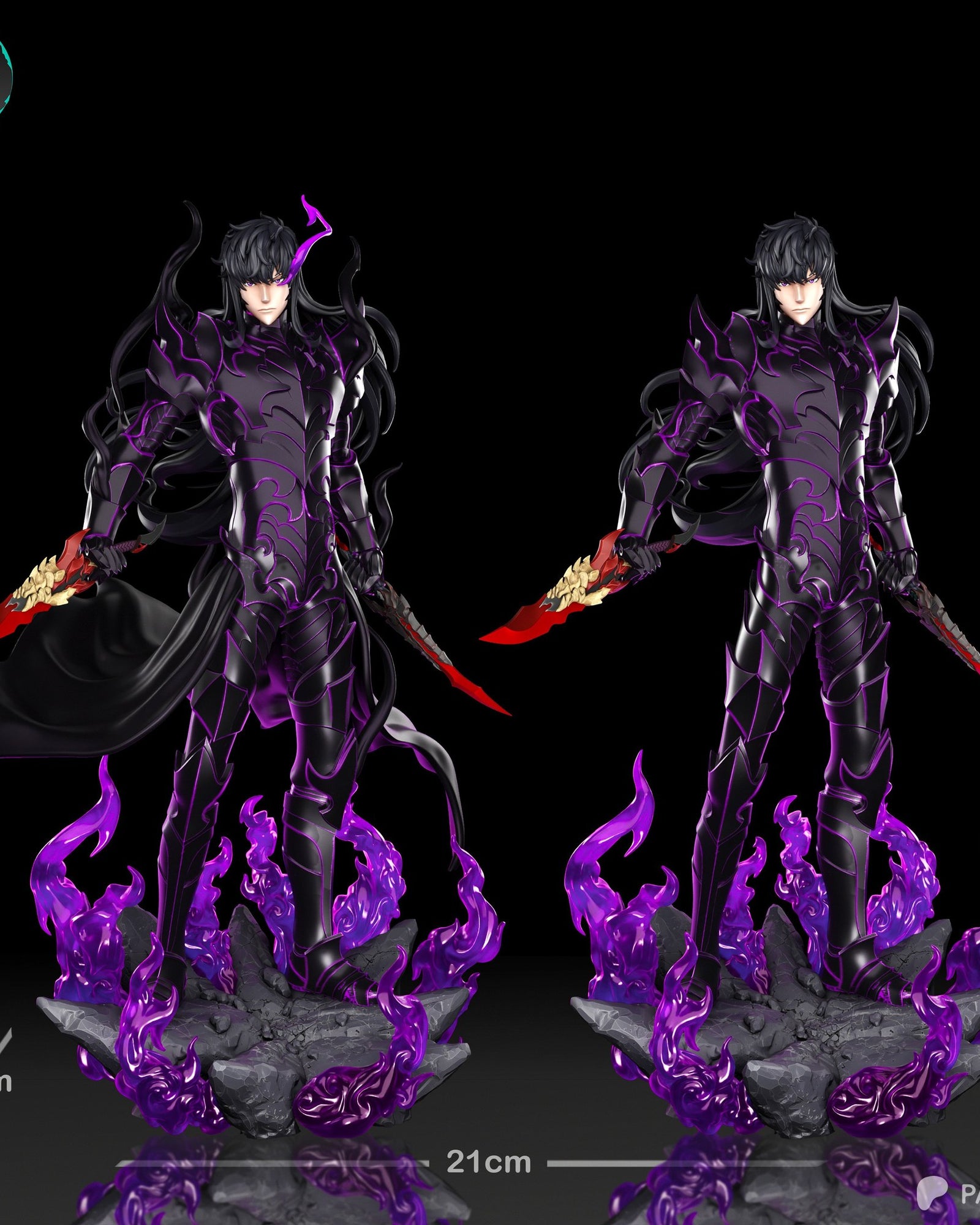 Sung Jinwoo (Solo Leveling) resin figure by Kaidan 3D — studio render 5