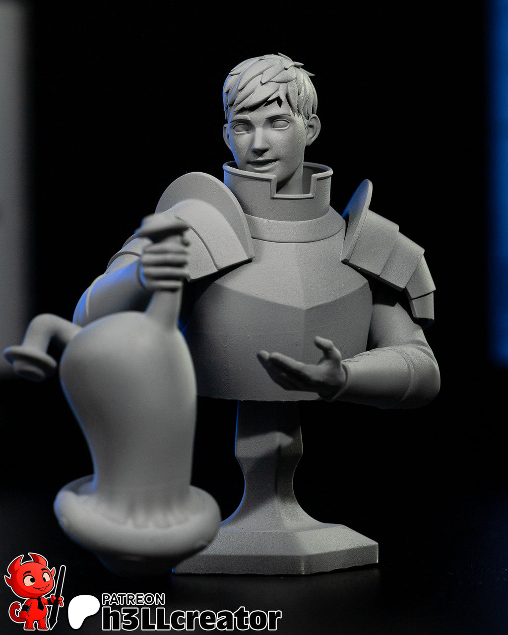 Laios Touden (Delicious in Dungeon) resin figure by h3LLcreator — studio render 9