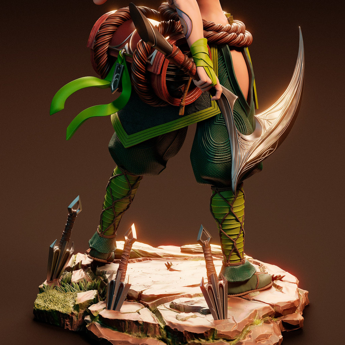 Akali League of Legends resin figure by CA 3D Studios — studio preview 2