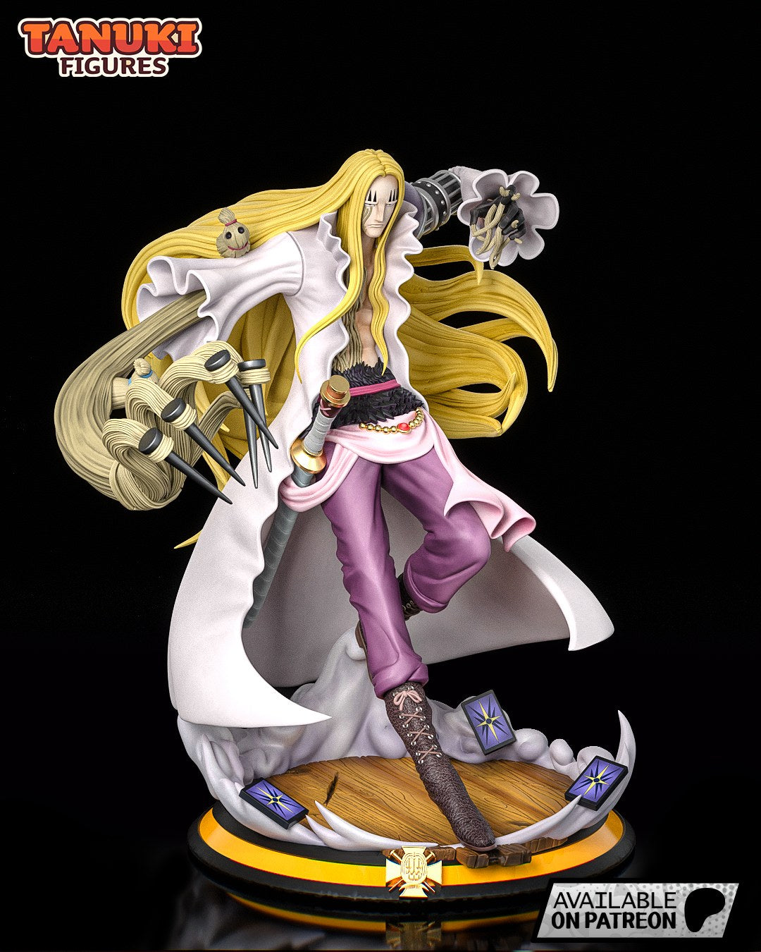 Basil Hawkins (One Piece) resin figure by Tanuki Figures — studio render 2