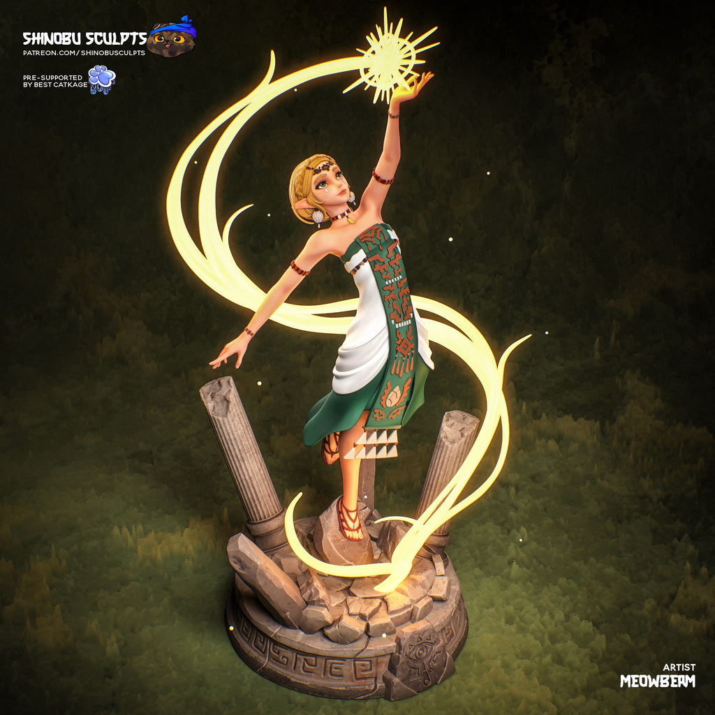 Zelda (The Legend of Zelda) resin figure by Shinobu Sculpts — studio render 2
