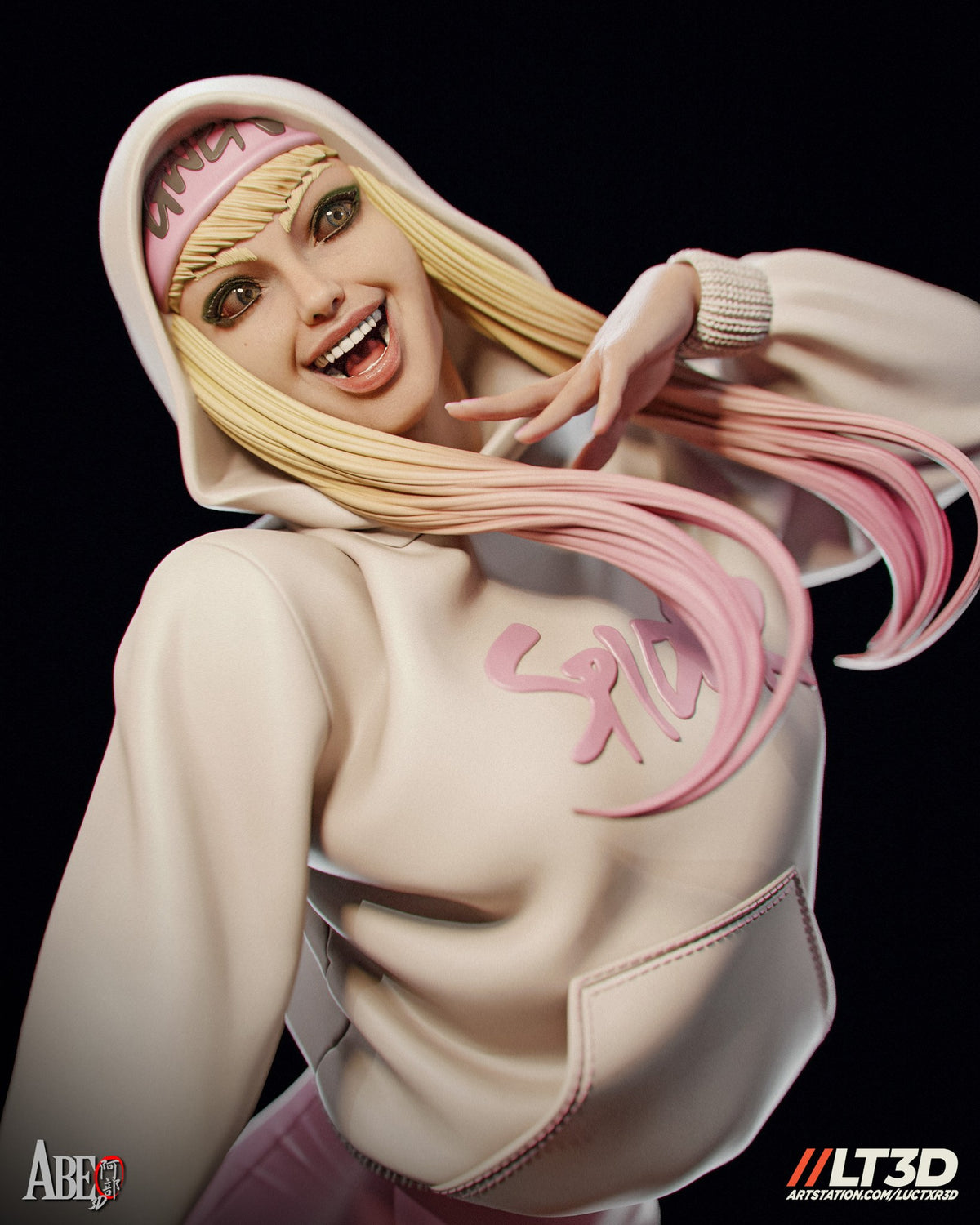 Gwen Stacy (Marvel) resin figure by Abe3D — studio render 15