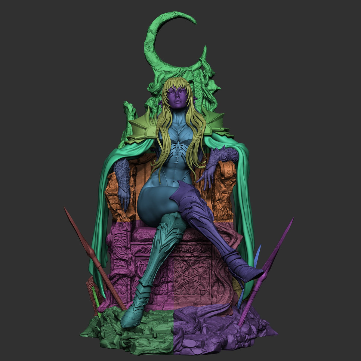 The Underworld’s Grand Matriarch (_Original Characters) resin figure by CA 3D Studios — studio render 7