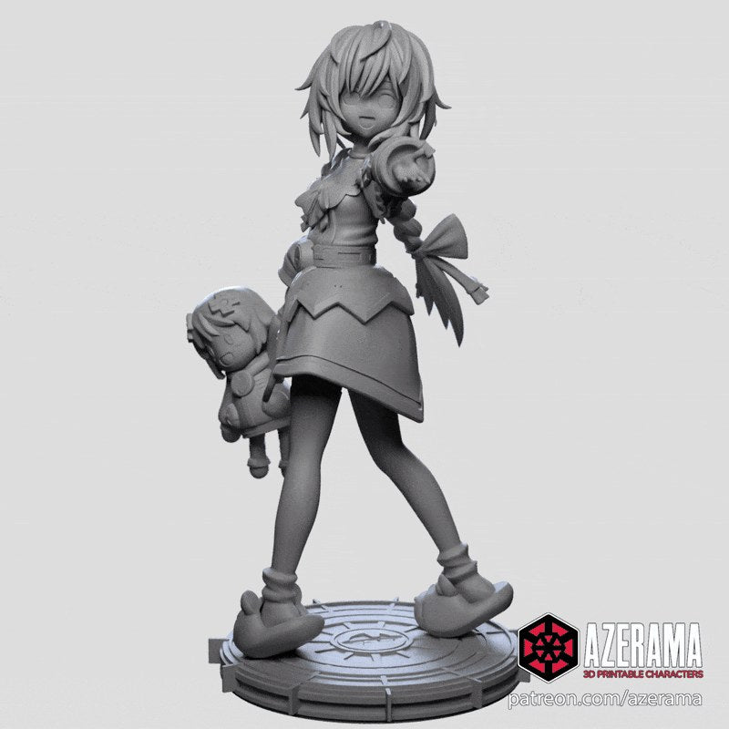 Plutia (Hyperdimension Neptunia) resin figure by Azerama — studio render 6