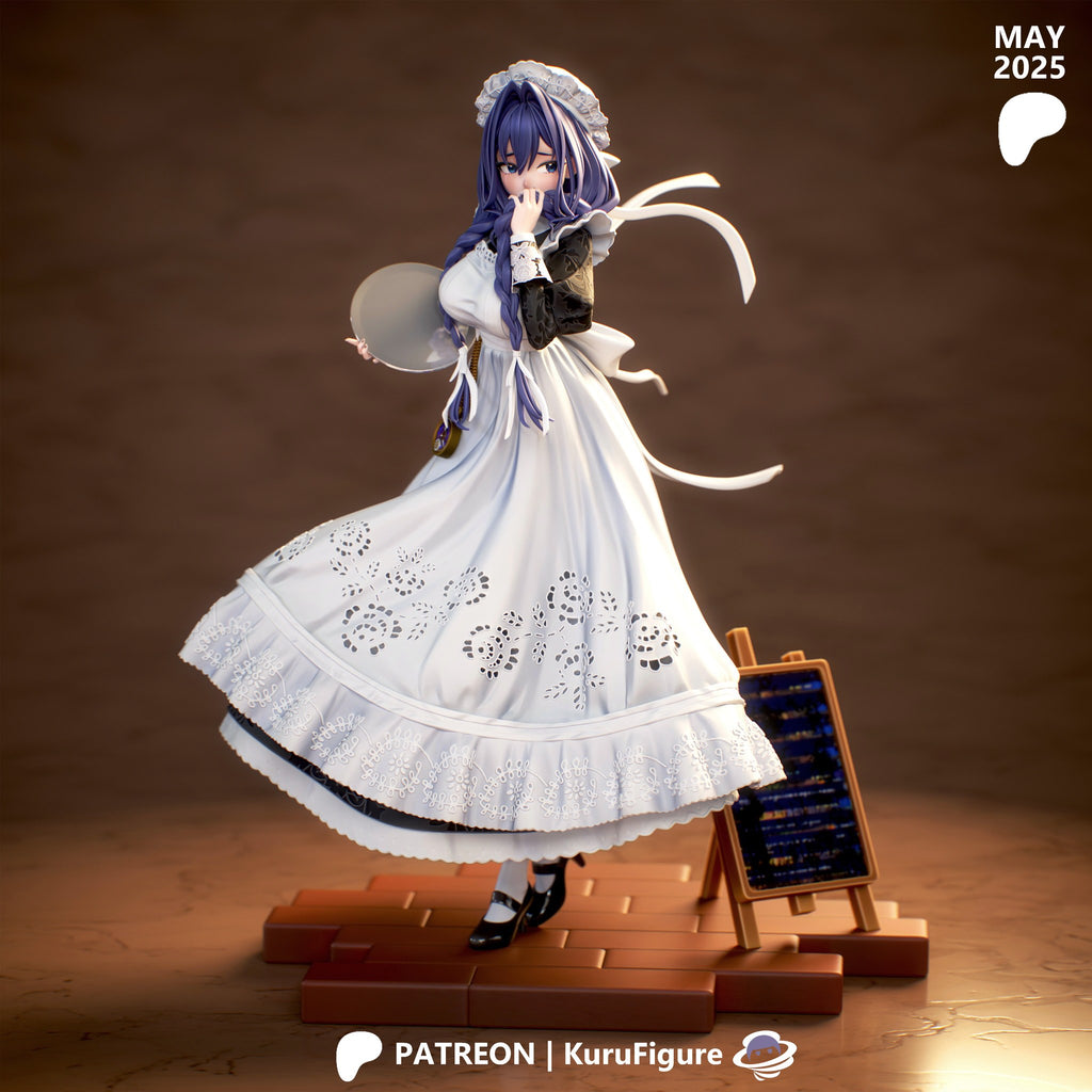 Ouro Kronii (Hololive) resin figure by Kuru Figures — studio render 1