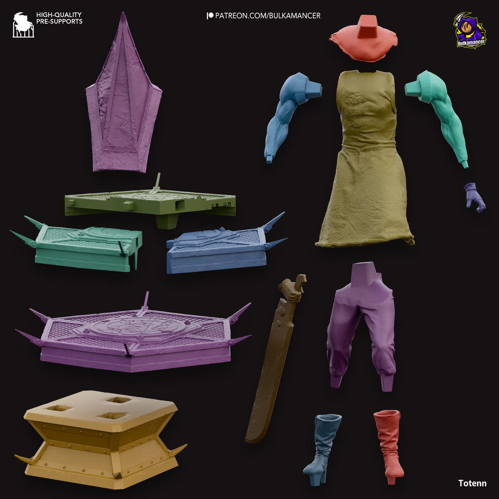 Pyramid Head (Silent Hill) resin figure by Bulkamancer — studio render 6