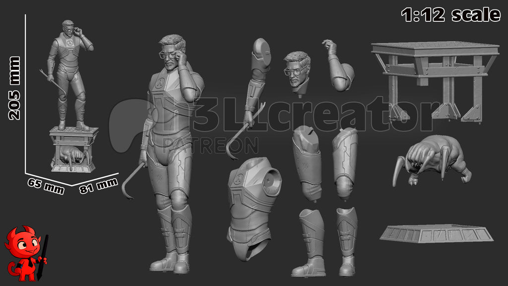 Gordon Freeman (Half-Life) resin figure by h3LLcreator — studio render 9