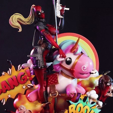 Lady Deadpool (Marvel) resin figure by CW Studio — studio render 2