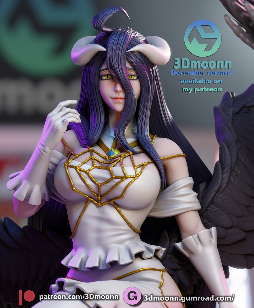 albedo overlord 3dmoonn stl zone