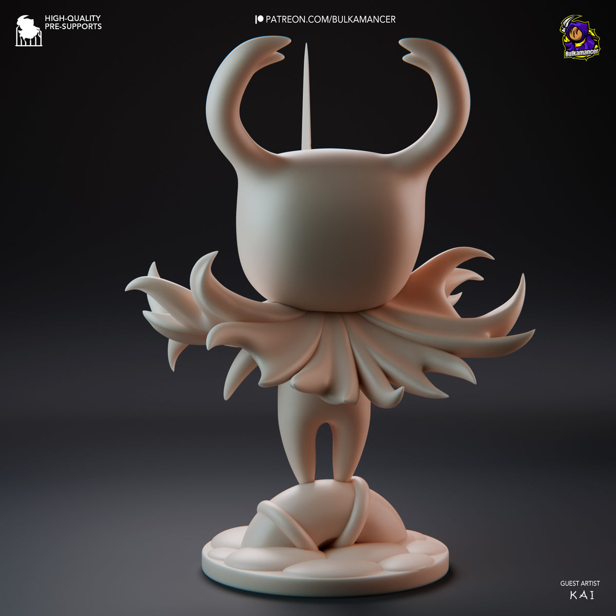 The Knight (Hollow Knight) resin figure by Bulkamancer — studio render 4