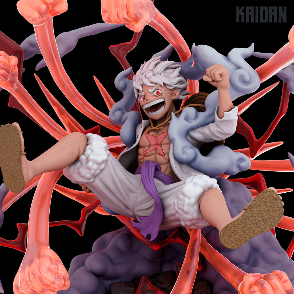 Luffy (One Piece) resin figure by Kaidan 3D — studio render 1