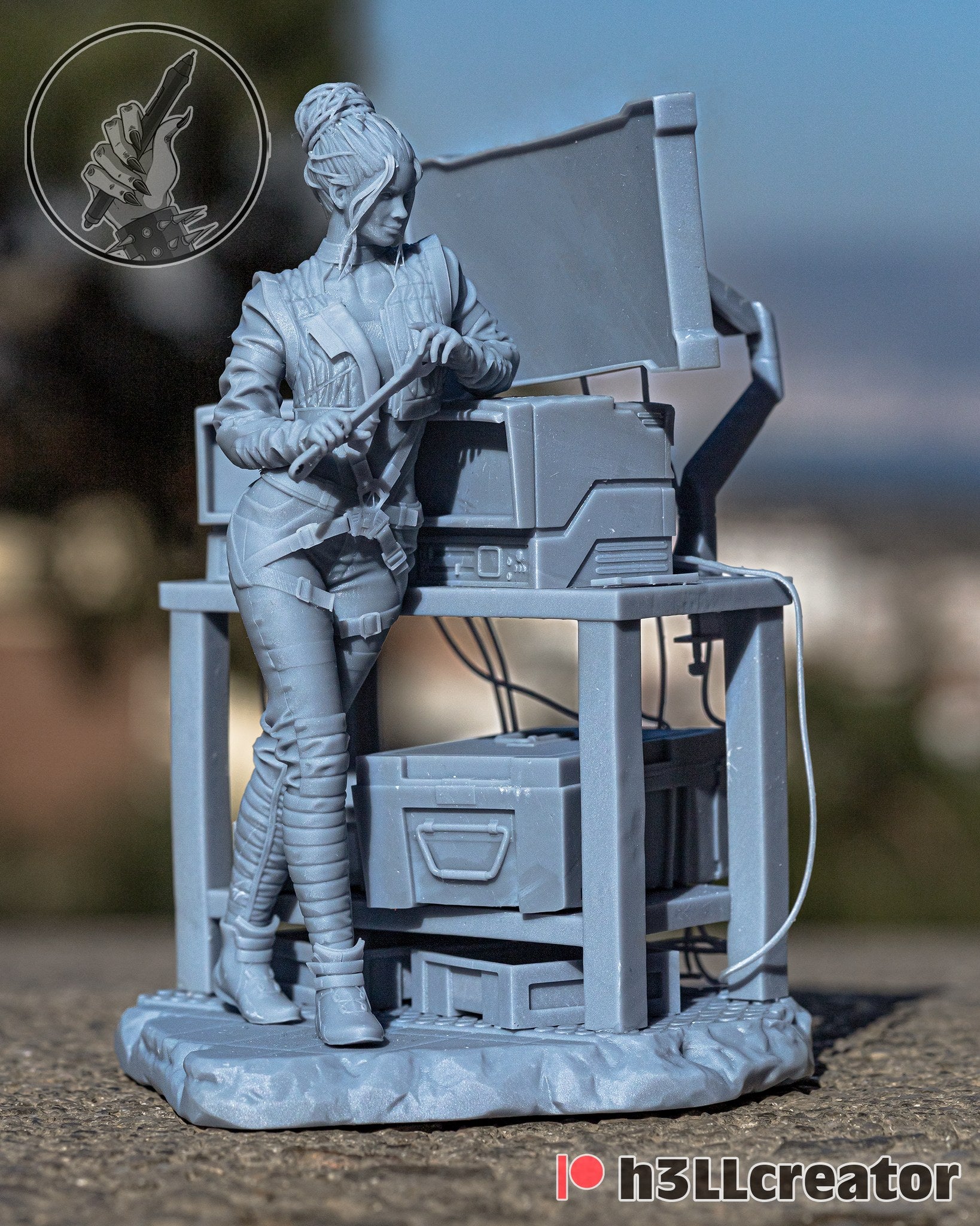 Panam Palmer (Cyberpunk 2077) resin figure by h3LLcreator — studio render 3