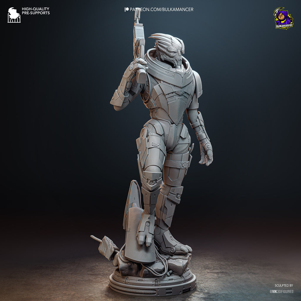 Garrus Vakarian (Mass Effect) resin figure by Bulkamancer — studio render 17