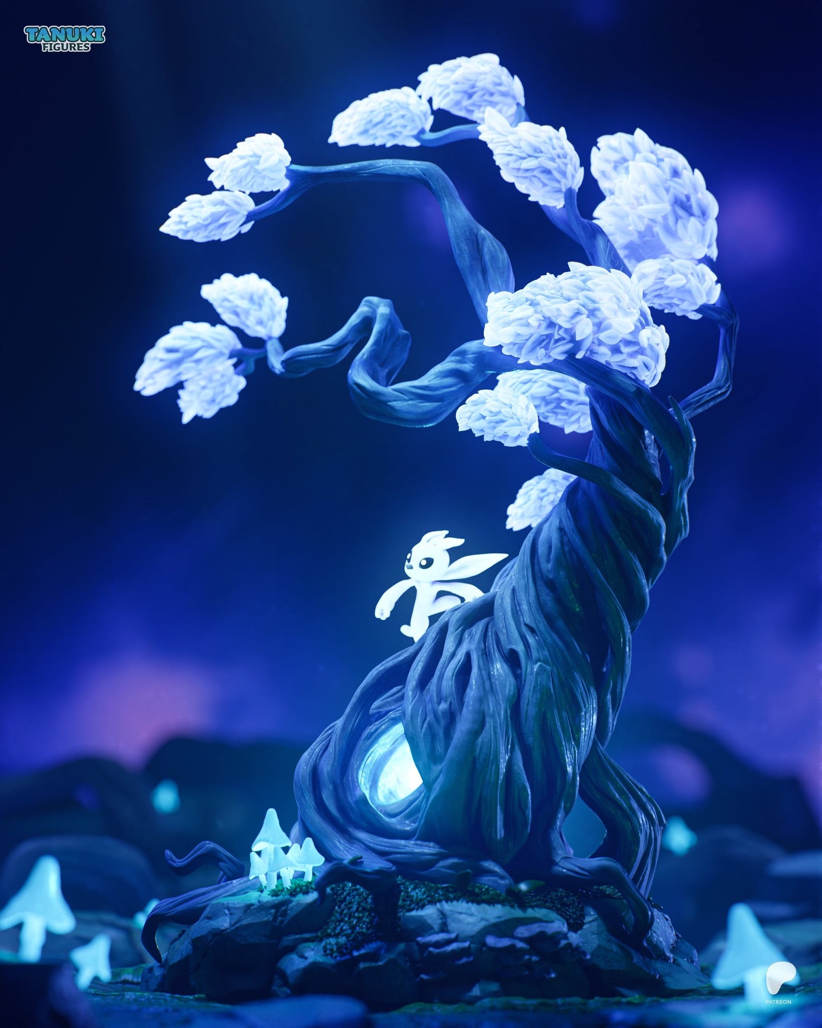 Ori (Ori and the Blind Forest) resin figure by Tanuki Figures — studio render 3