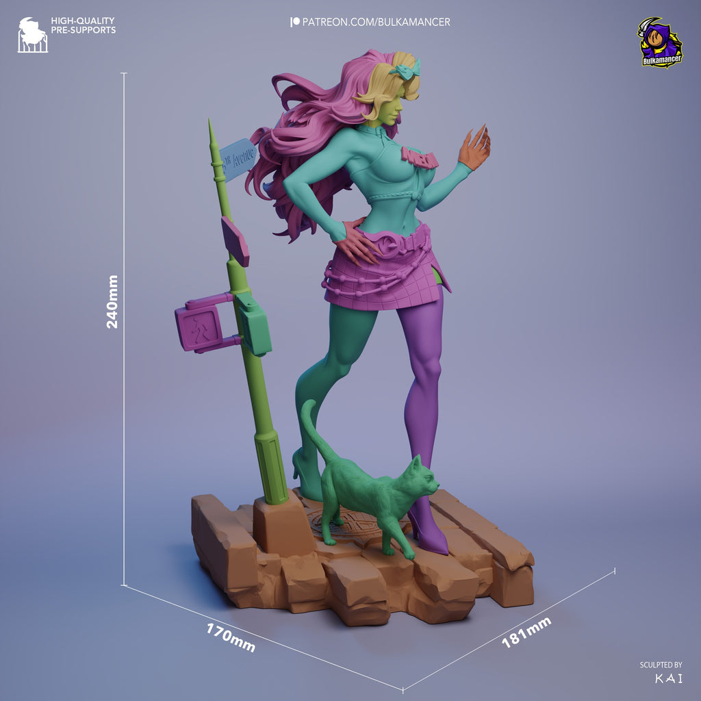 Black Cat (Marvel) resin figure by Bulkamancer — studio render 8