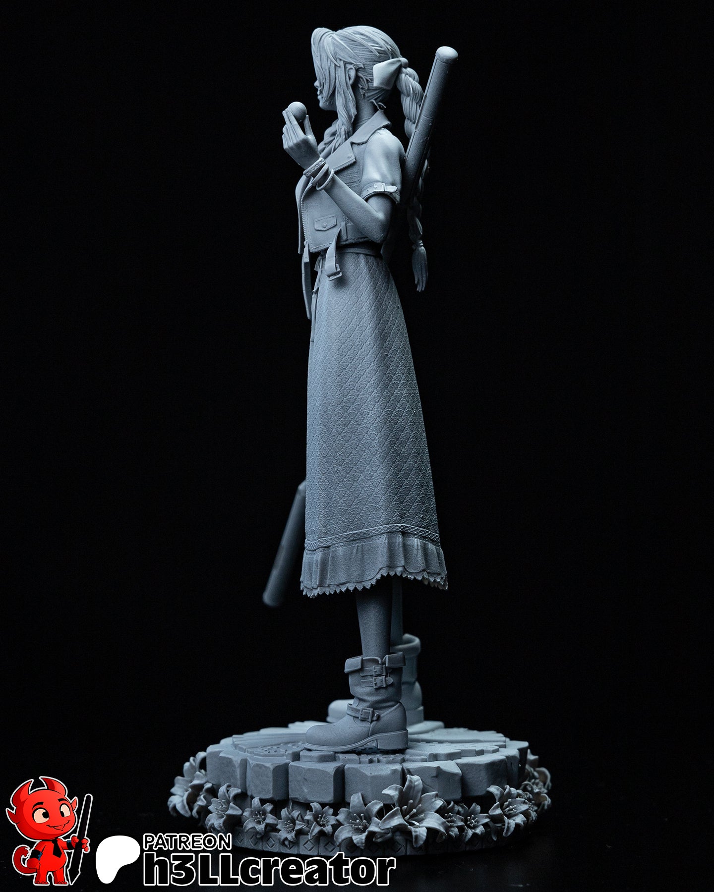 Aerith Gainsborough (Final Fantasy) resin figure by h3LLcreator — studio render 11