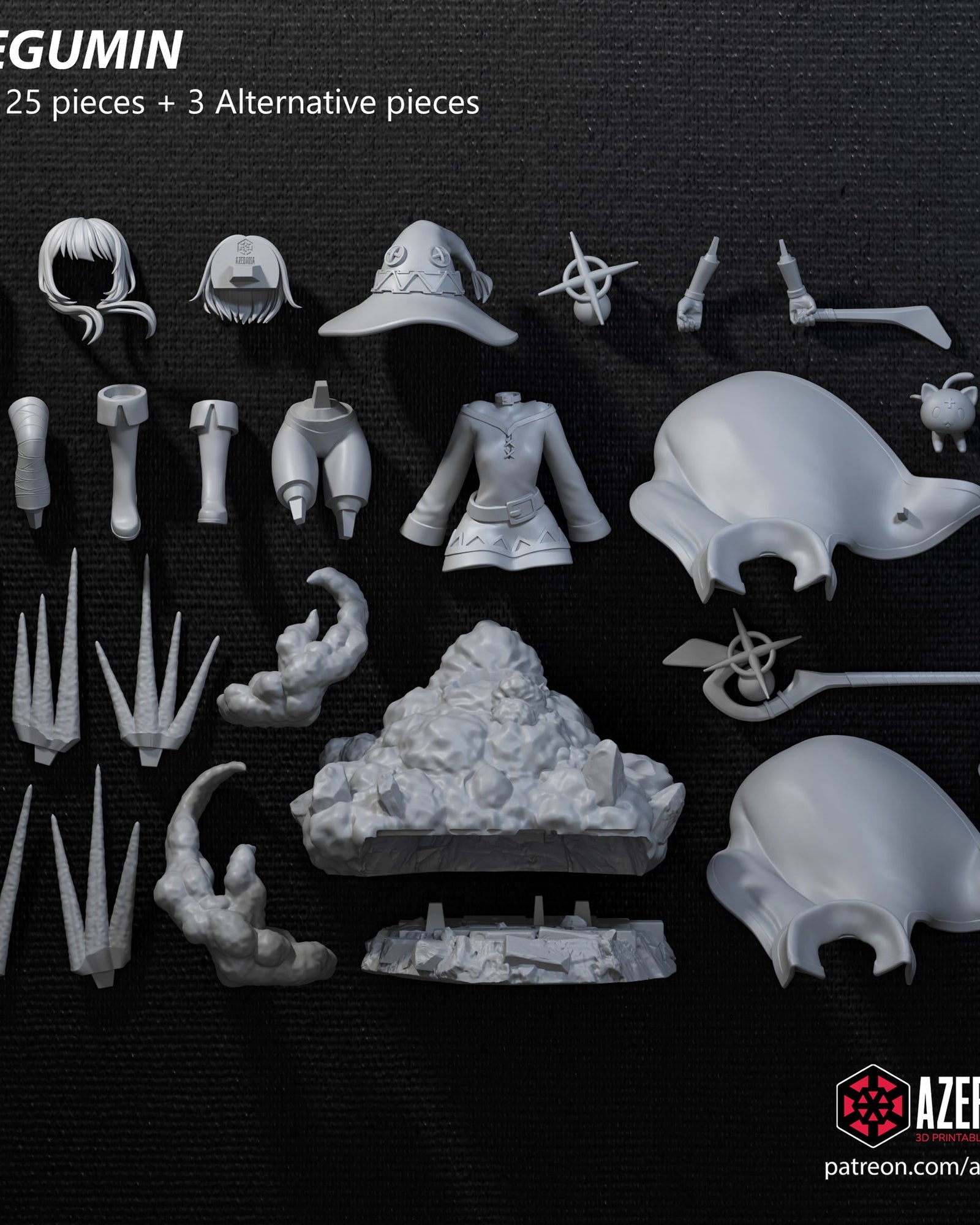 Megumin (KonoSuba) resin figure by Azerama — studio render 5