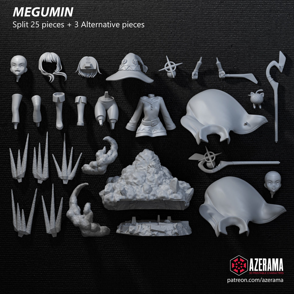 Megumin (KonoSuba) resin figure by Azerama — studio render 5