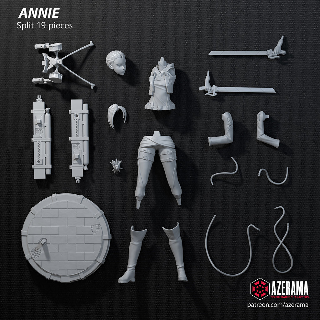 Annie Leonhart (Attack on Titan) resin figure by Azerama — studio render 4