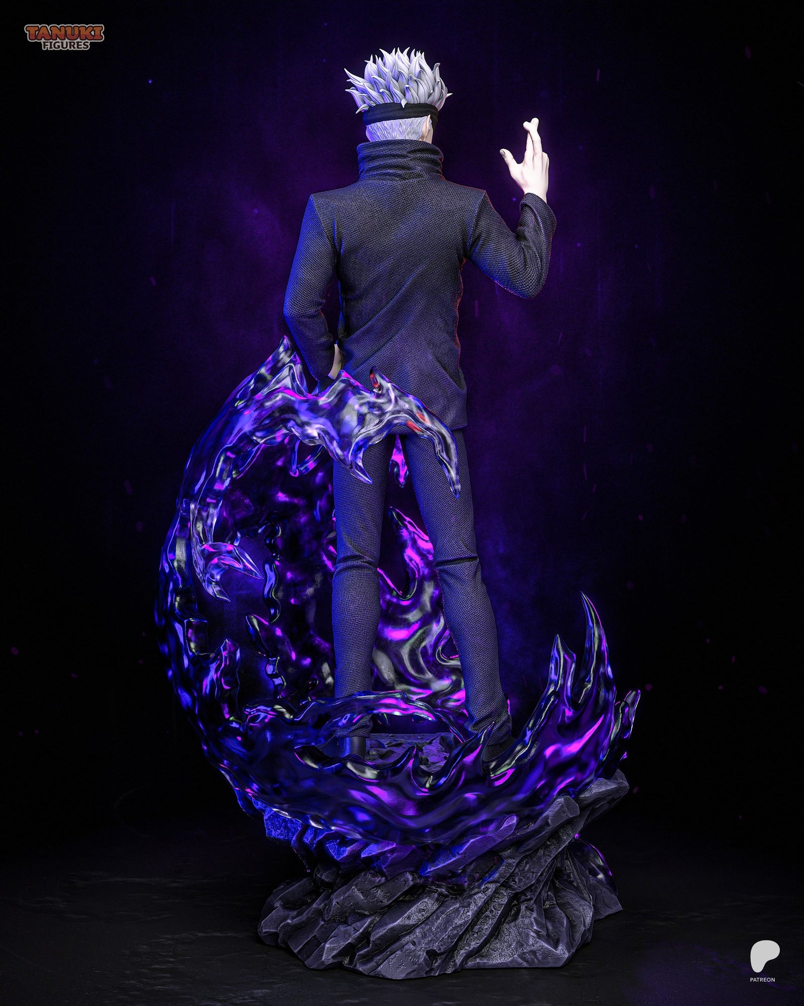 Gojo (Jujutsu Kaisen) resin figure by Tanuki Figures — studio render 3