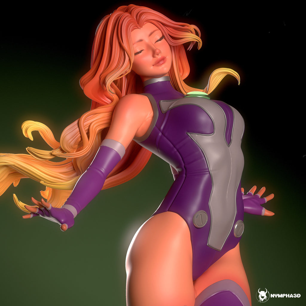 Starfire (DC Comics) resin figure by Nympha — studio render 1
