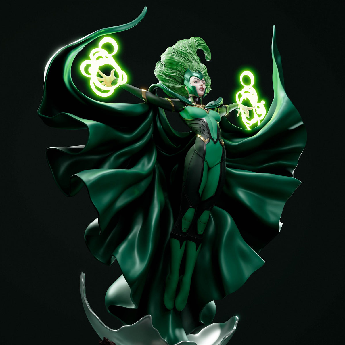 Polaris (Marvel) resin figure by Abe3D — studio render 3