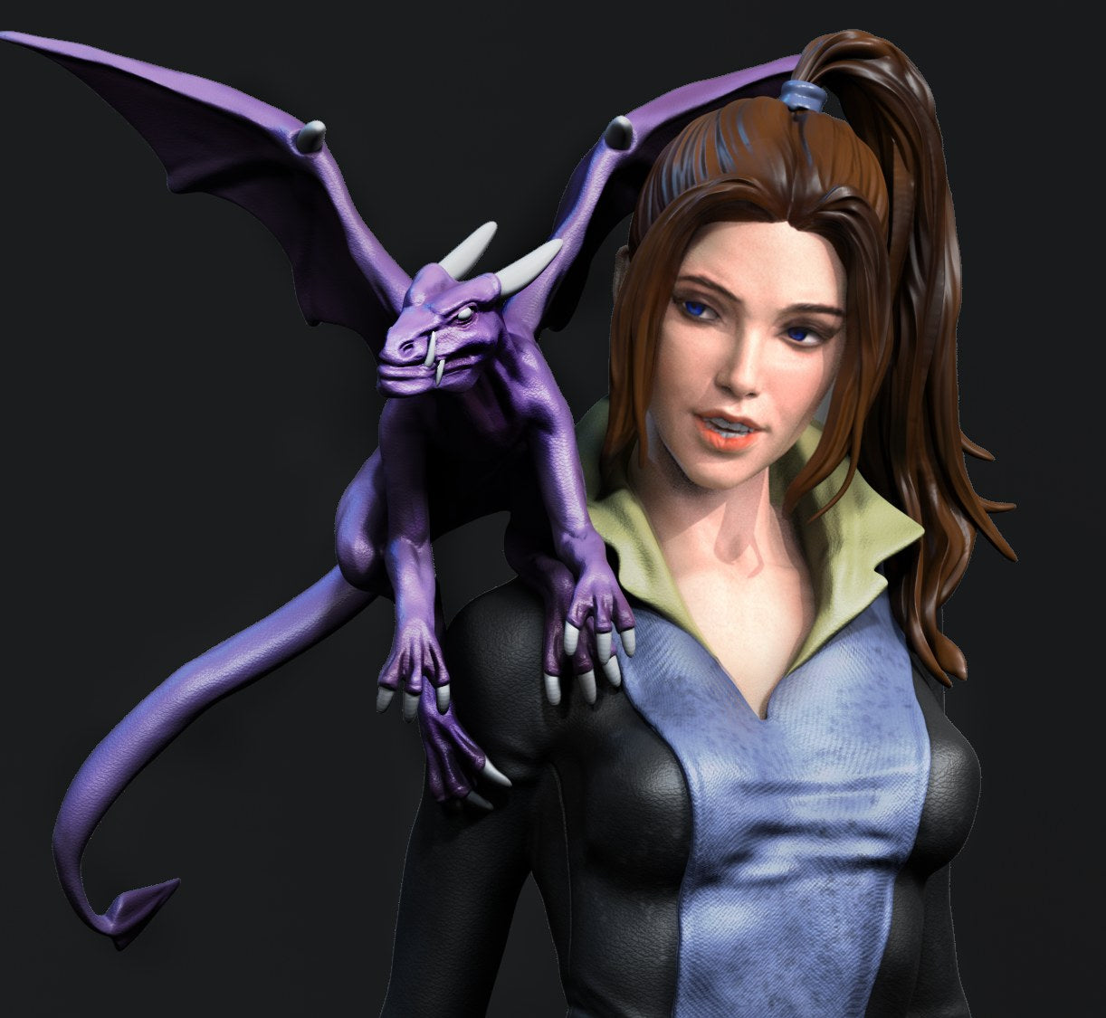 Kitty Pryde Marvel resin figure by CA 3D Studios — studio preview 2