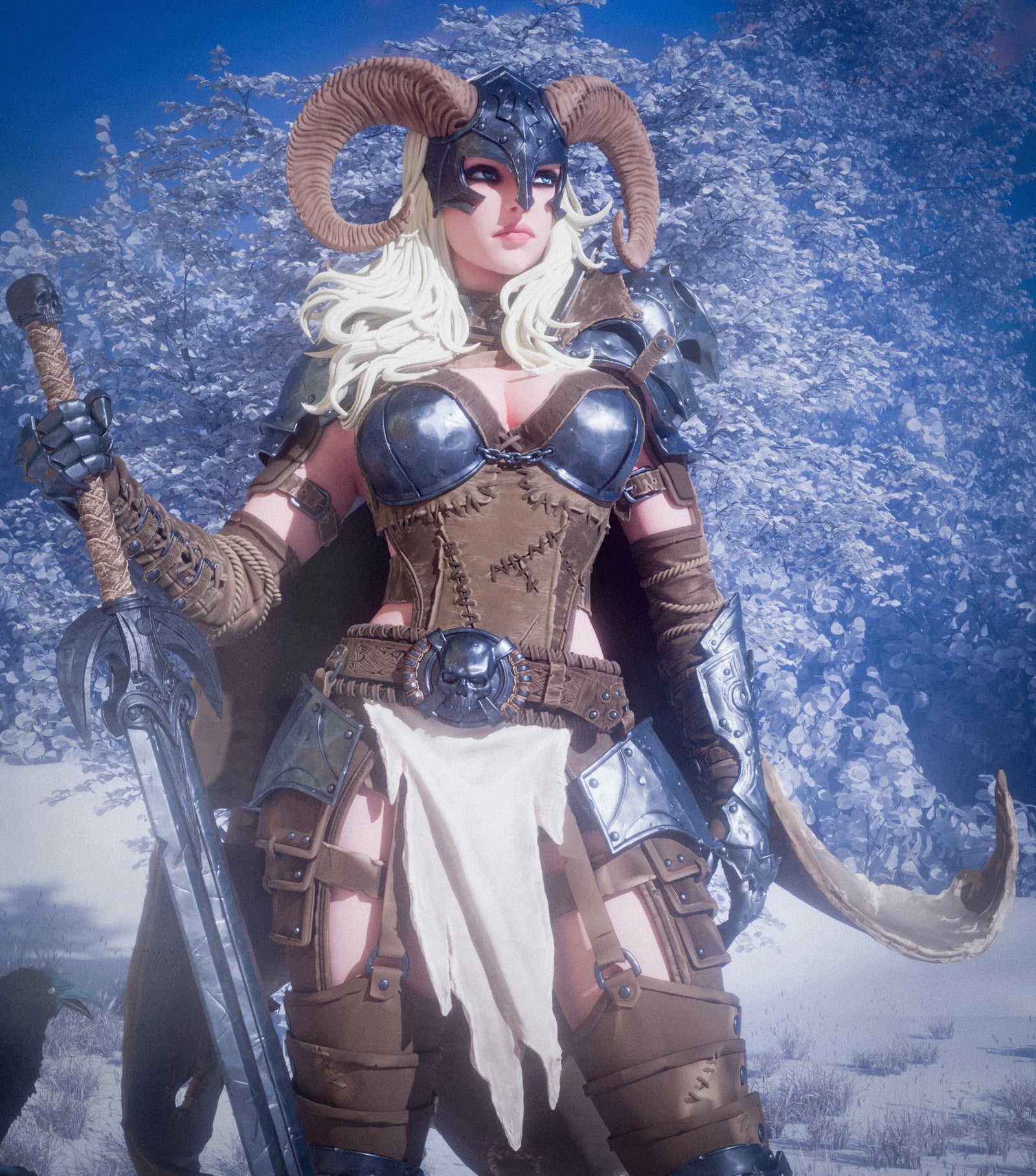 Warrior of the North (_Original Characters) resin figure by CA 3D Studios — studio render 1