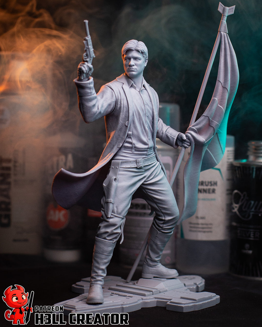 Malcolm Reynolds (Firefly) resin figure by h3LLcreator — studio render 11