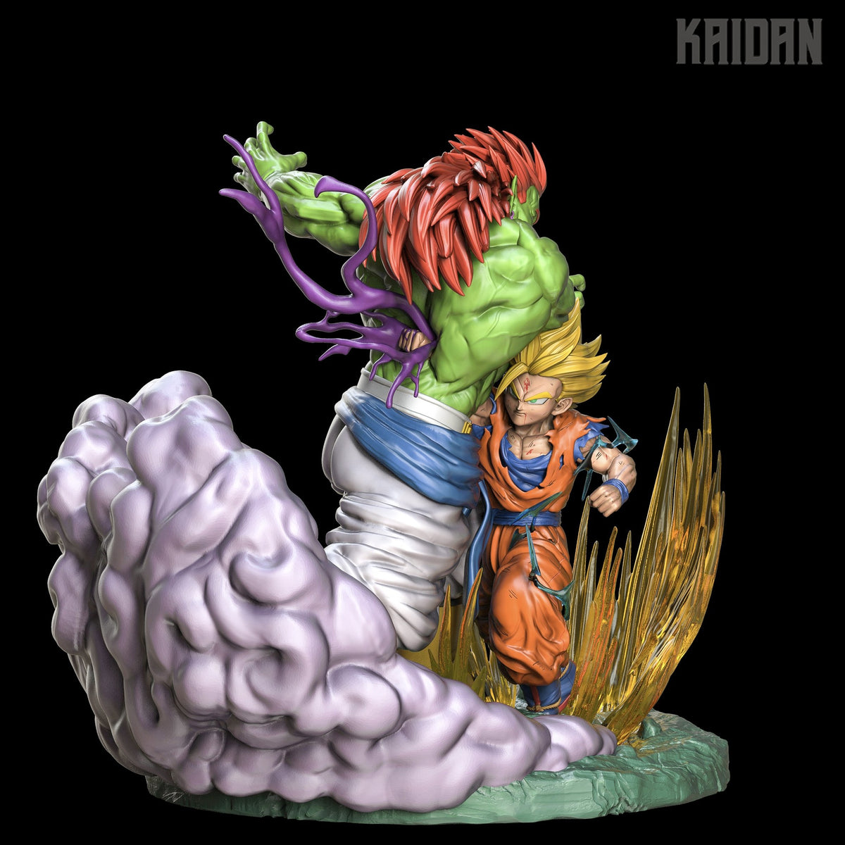 Bojack and Gohan (Dragon Ball) resin figure by Kaidan 3D — studio render 5