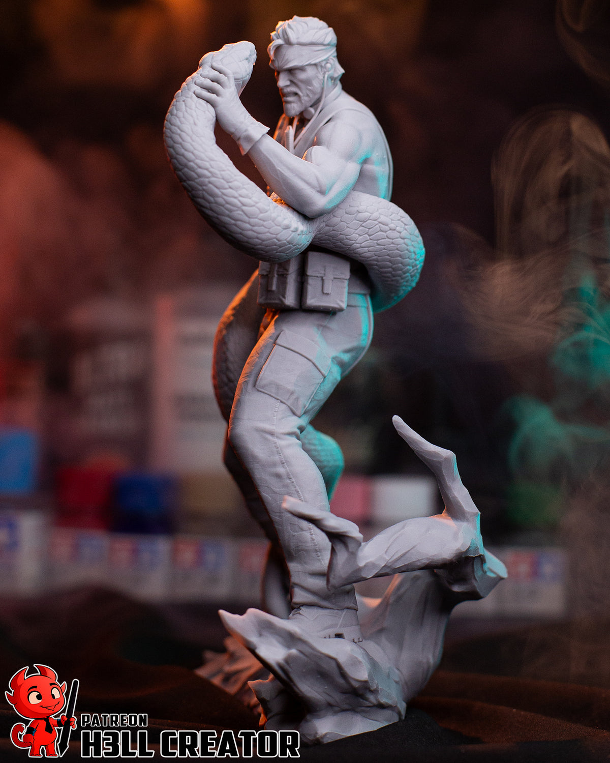 Big Boss (Metal Gear Solid) resin figure by h3LLcreator — studio render 14