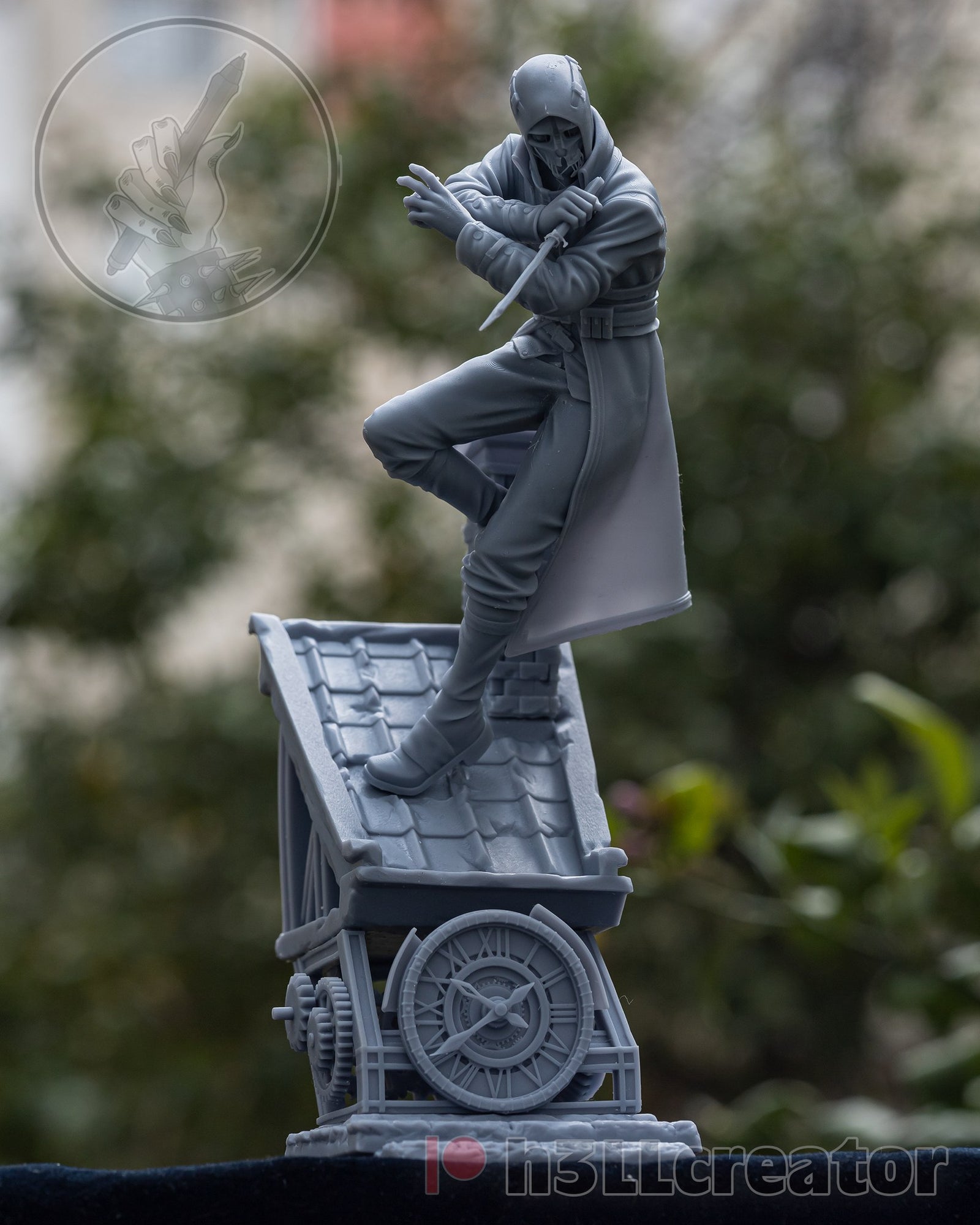 Corvo Attano (Dishonored) resin figure by h3LLcreator — studio render 2