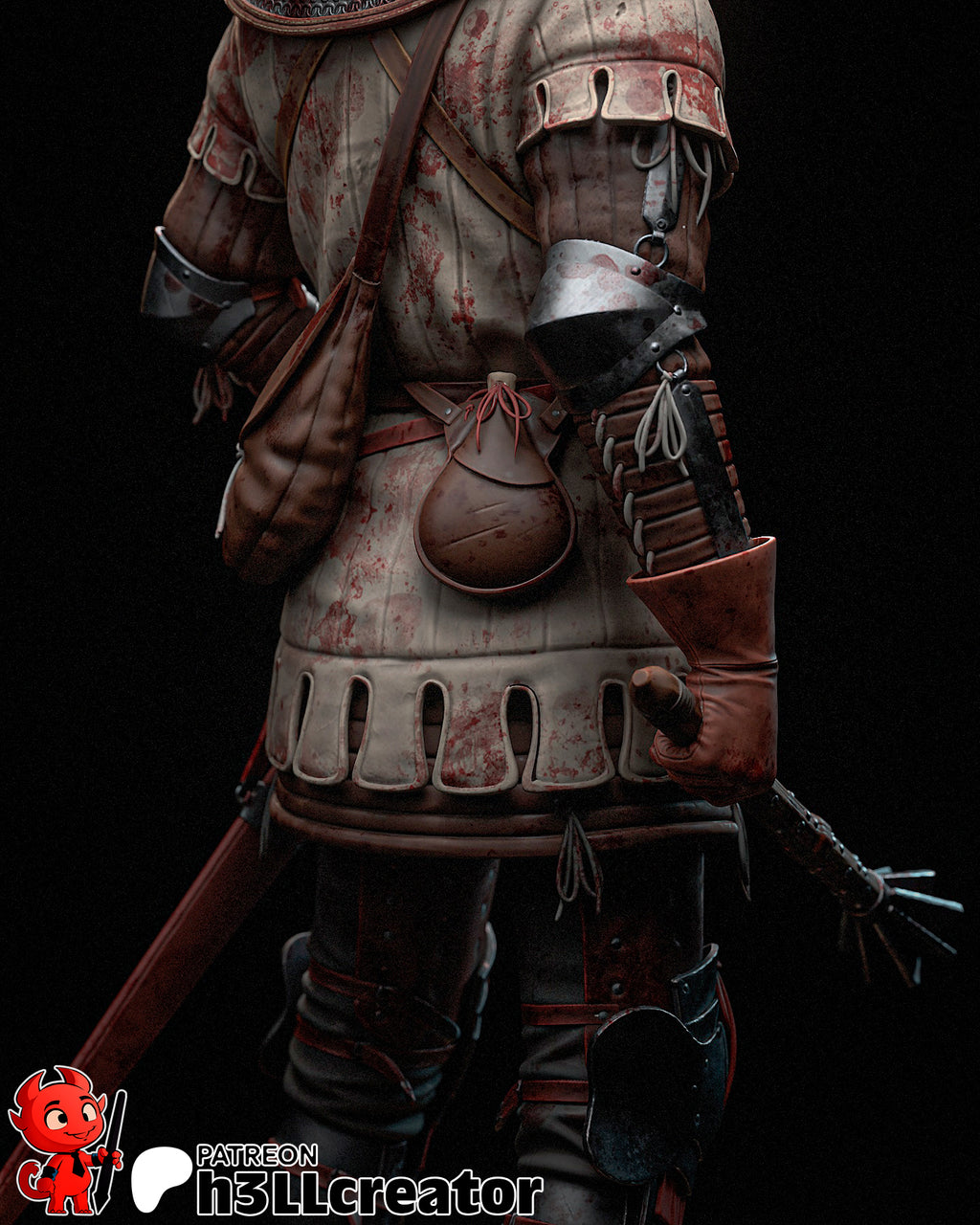 Jan Zizka (Kingdom Come Deliverance) resin figure by h3LLcreator — studio render 8