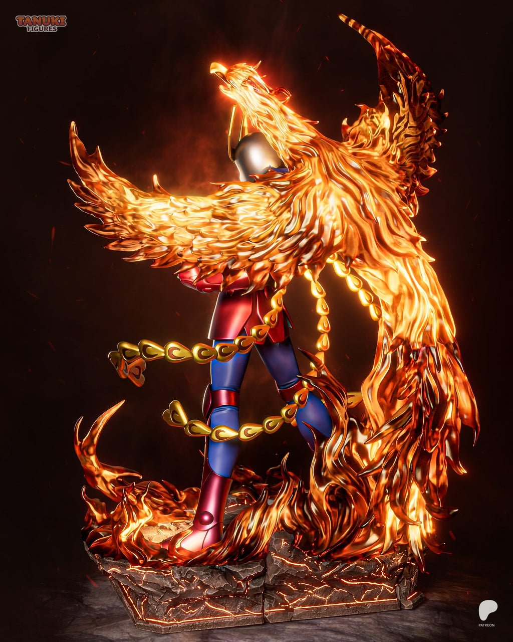 Phoenix Ikki (Saint Seiya) resin figure by Tanuki Figures — studio render 3