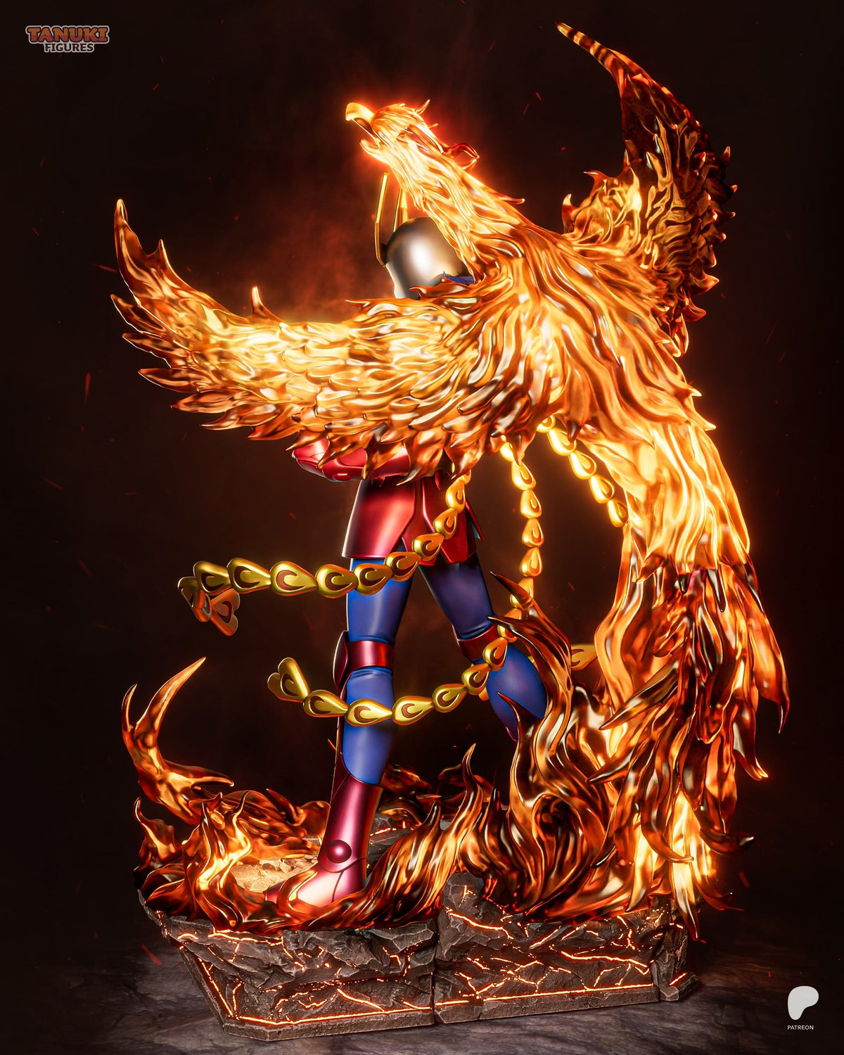 Phoenix Ikki (Saint Seiya) resin figure by Tanuki Figures — studio render 3