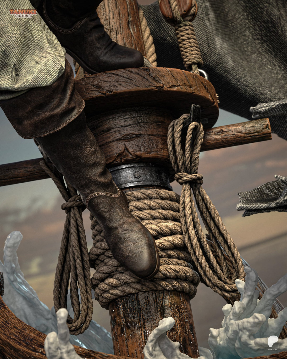 Edward Kenway (Assassin's Creed) resin figure by Tanuki Figures — studio render 3