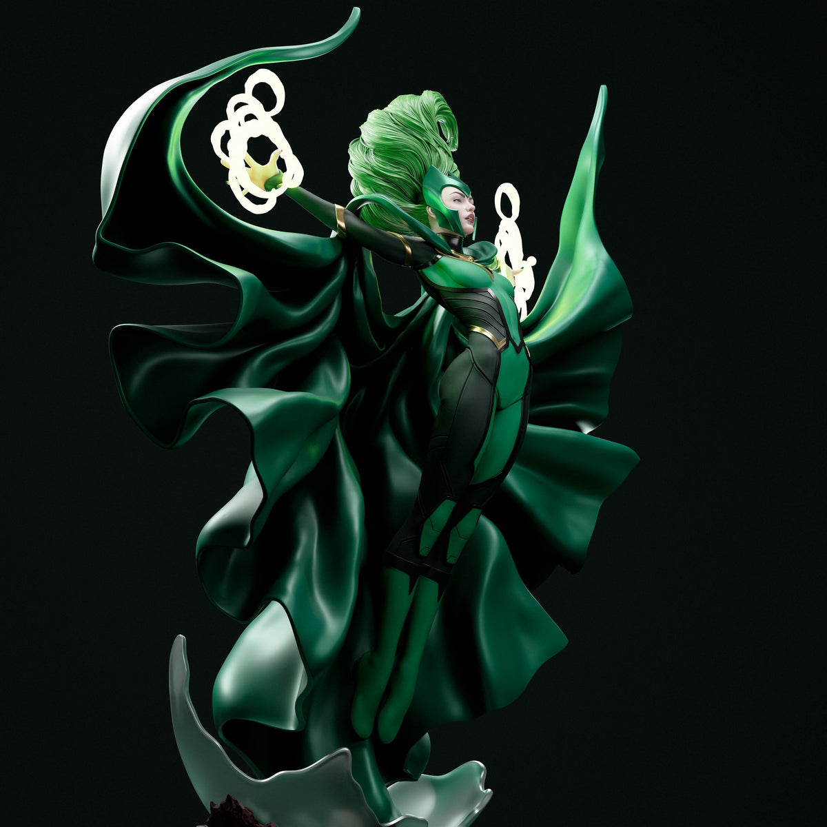 Polaris (Marvel) resin figure by Abe3D — studio render 4