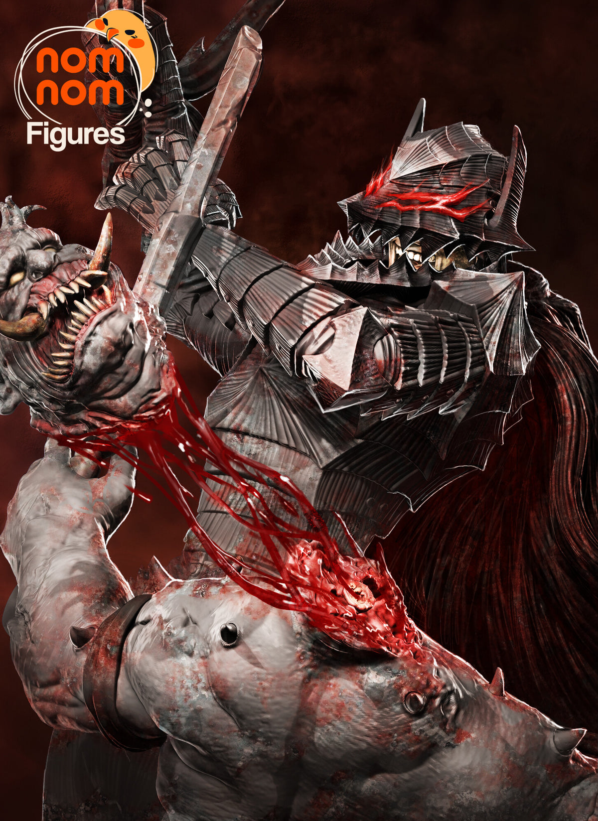 Guts Berserk resin figure by NomNom Figures — studio preview 1