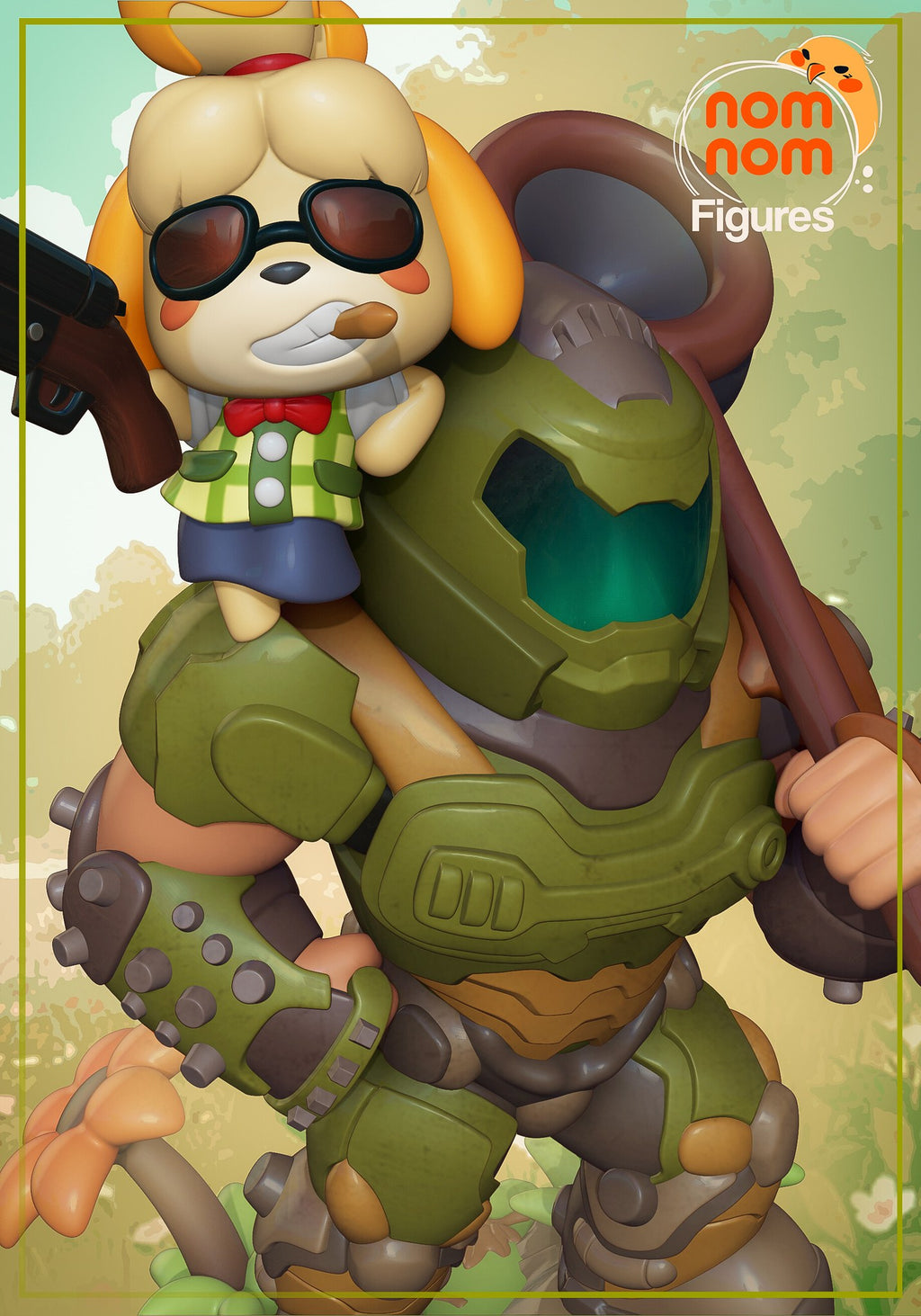 Isabelle Doom Crossing Crossovers Chibi resin figure by NomNom Figures — studio preview 1